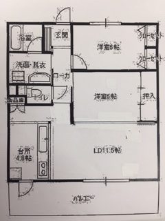 グランドパレス防府駅南の間取り