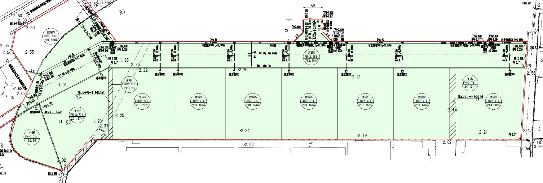 防府市華城中央１丁目分譲地　(9区画)